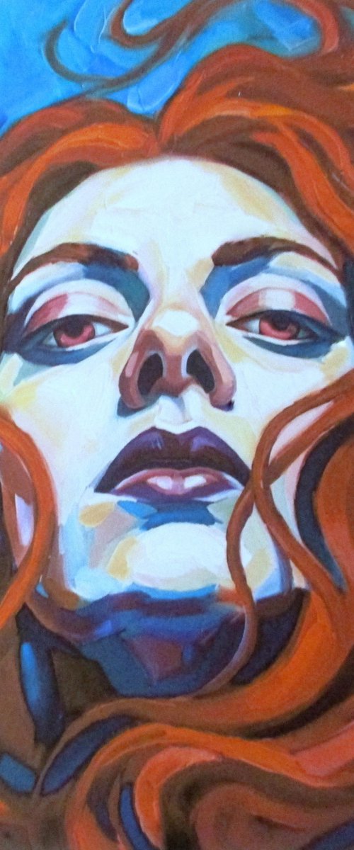 "No One's Muse" - Expressive Female Portrait by Helena Wierzbicki