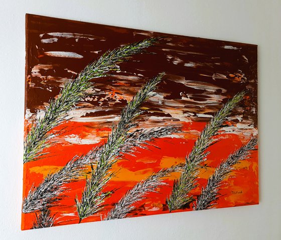 Grass In Brown Color