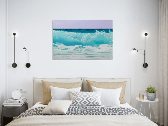 Teal Harmony. Ocean wave
