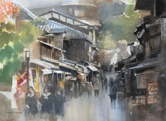 Walking Down Ninenzaka, Kyoto