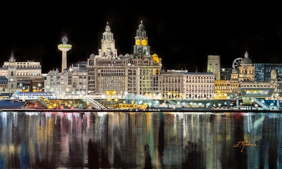 "NIGHT LIVERPOOL. GREAT BRITAIN"