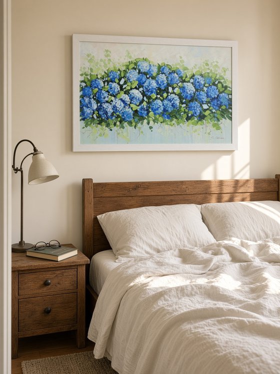 Blue Hydrangea Garden