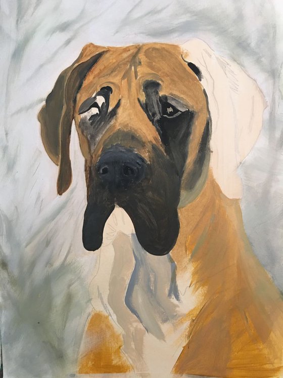 MANON - FAWN GREAT DANE WITH BLACK MASK