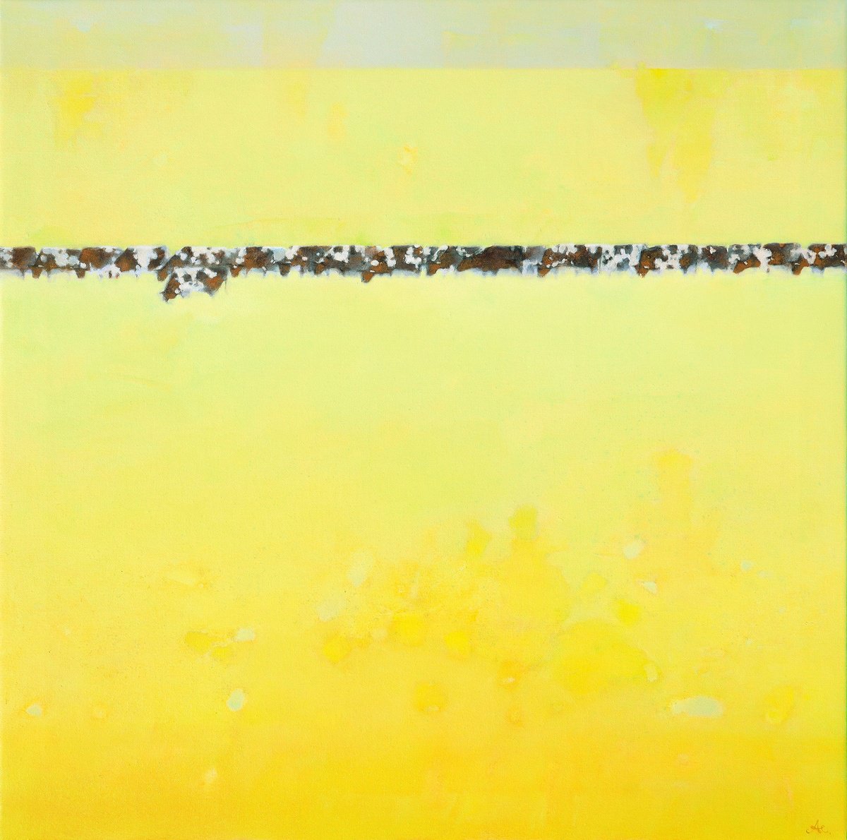 Impressionistic Landscape Oil Painting By Victoria Alferonok, 28 X 28", Milky Way, Original Artwork