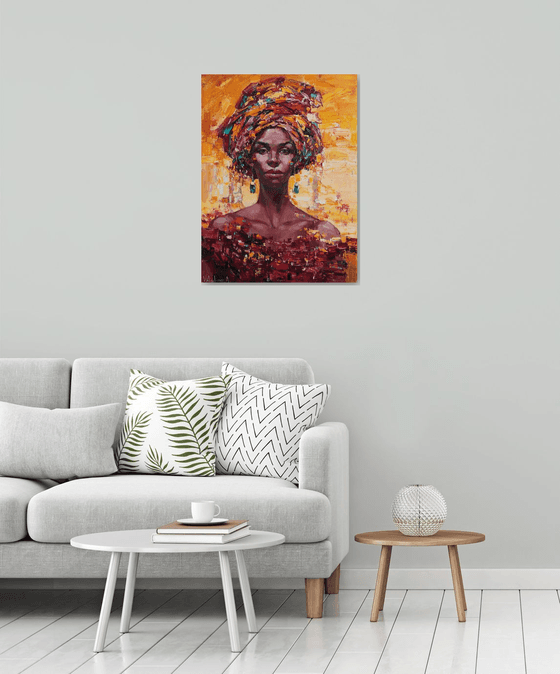 African Queen portrait