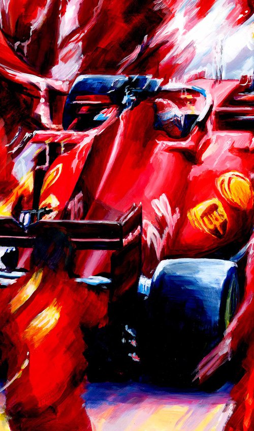 Charles Leclerc - 2021 British GP - Ferrari SF21 by Alex Stutchbury