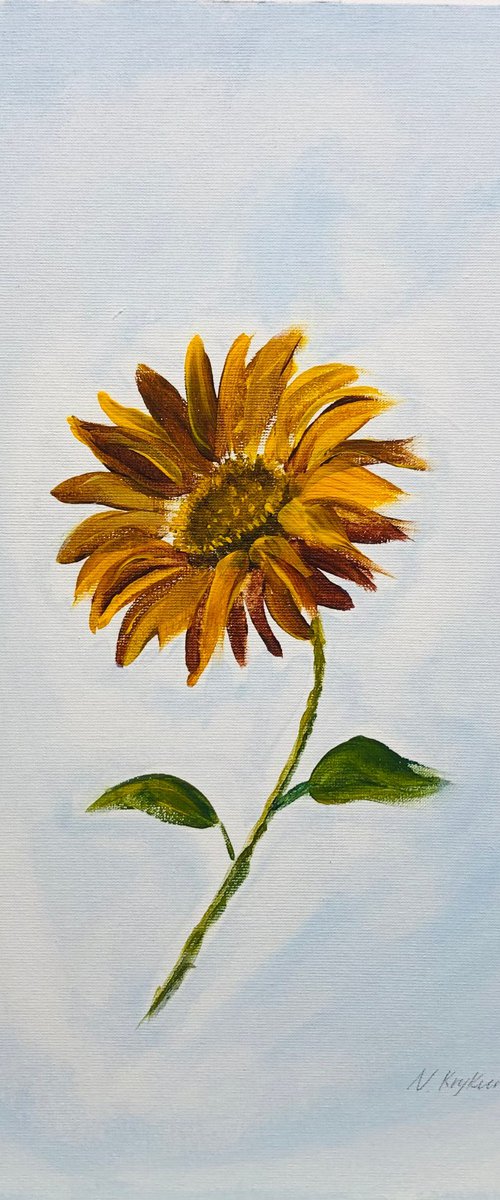 Sunflower in Air by Nataliia Krykun