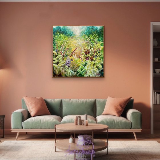 Mosaic- Spring Garden Landscape