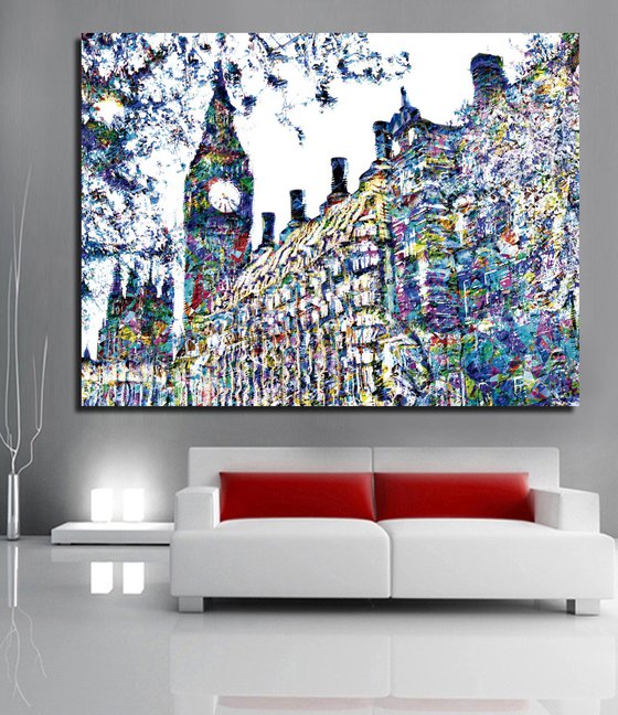 Bosquejos londinenses, Big ben/XL large original artwork