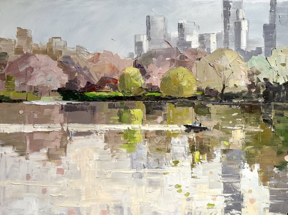 City litghts. Spring.