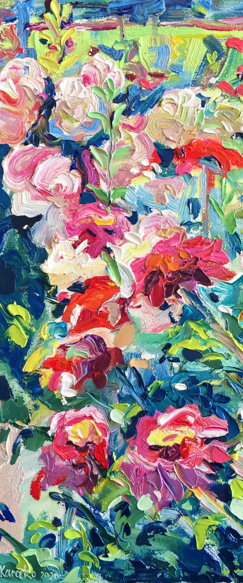Flowers Impasto by Ole Karako