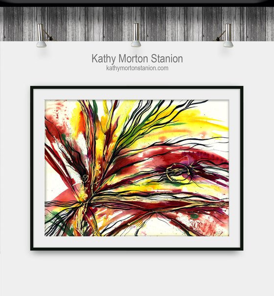 Organic Ecstasy 46 - Abstract Floral Painting  by Kathy Morton Stanion