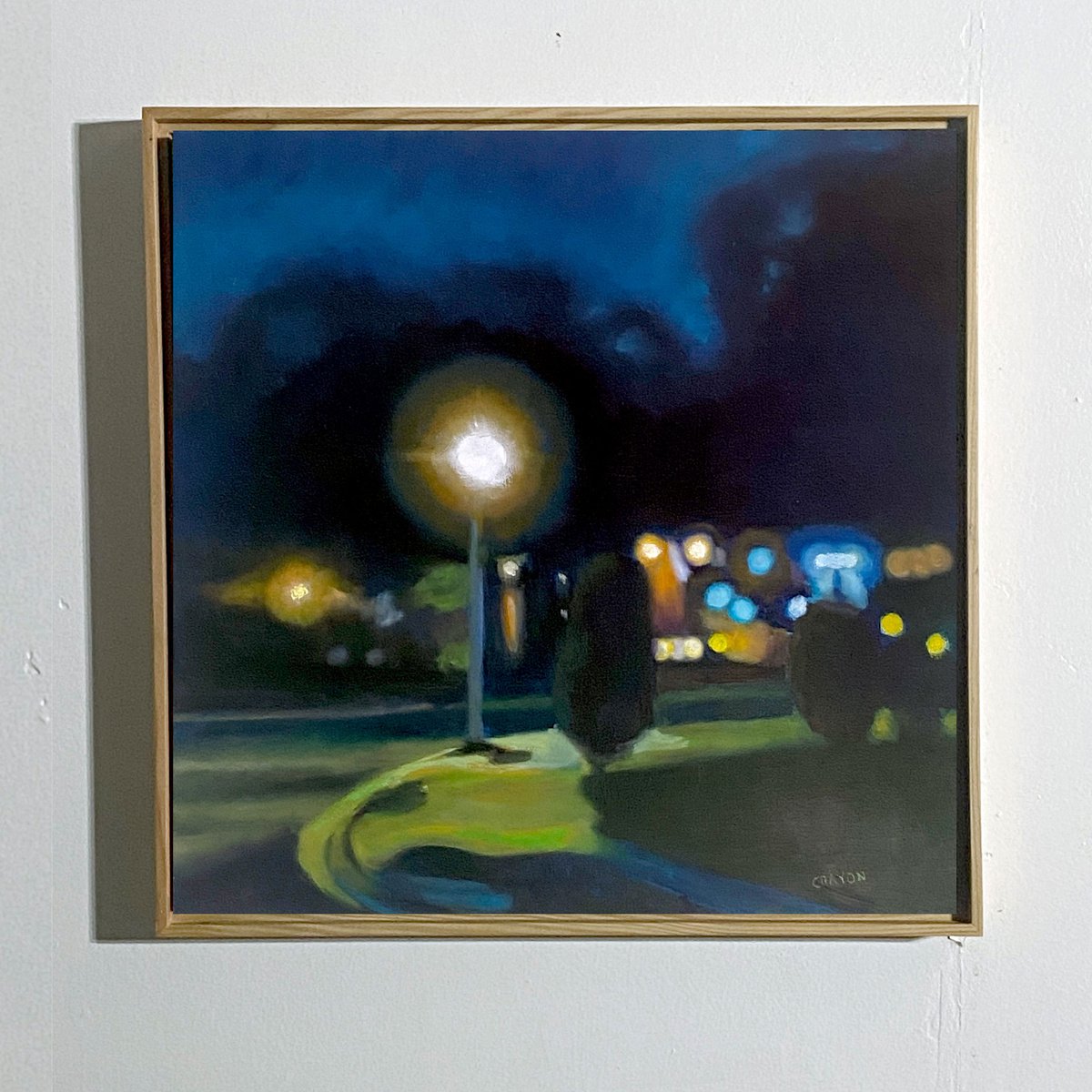 Suburban Nocturnal #6 16x16 in 41x41 cm by Dennis Crayon