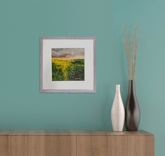 Wildflower meadow framed