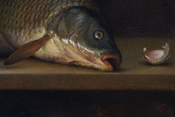 Fish with garlic