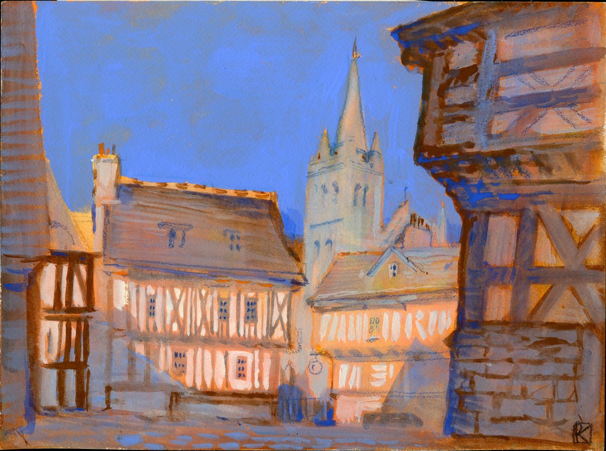 Vannes in the Sunset Light by Olga Kataeva-Rochford