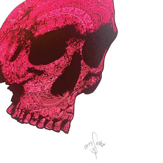 Neon Pink Skull