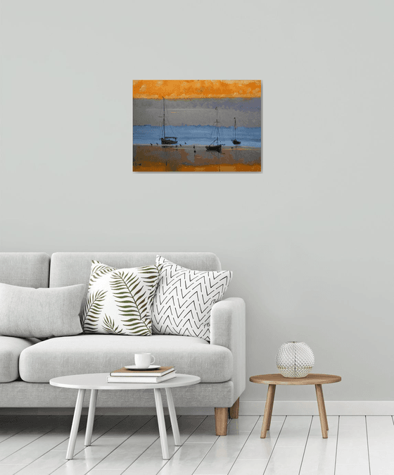 Orange& seascape