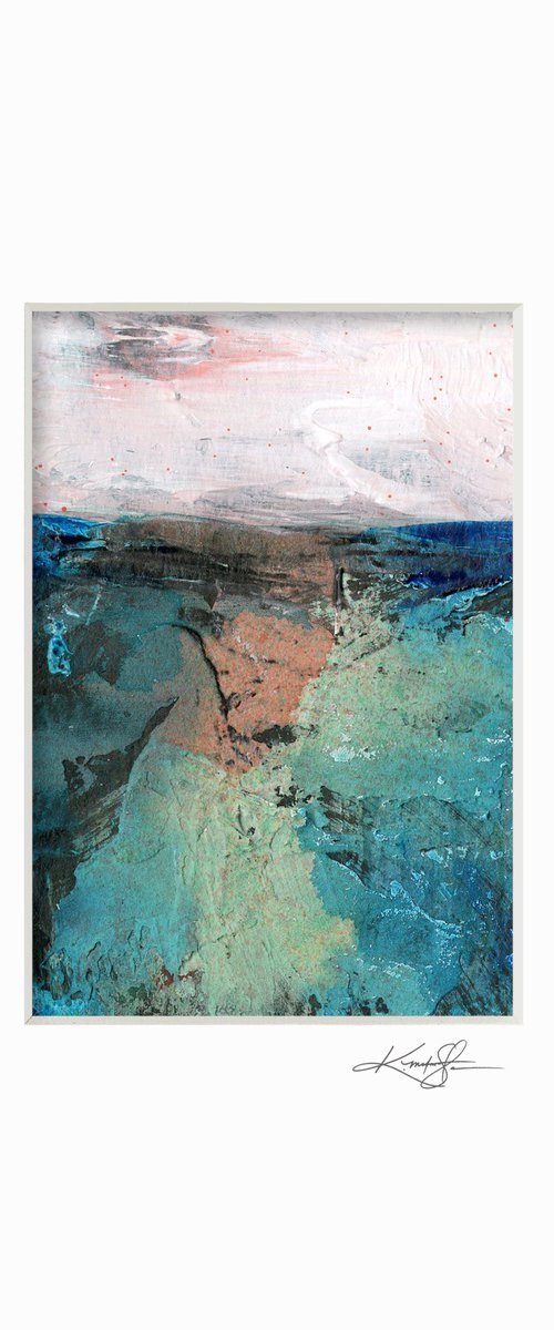 Mystical Land 462 - Small Textural Landscape painting by Kathy Morton Stanion by Kathy Morton Stanion