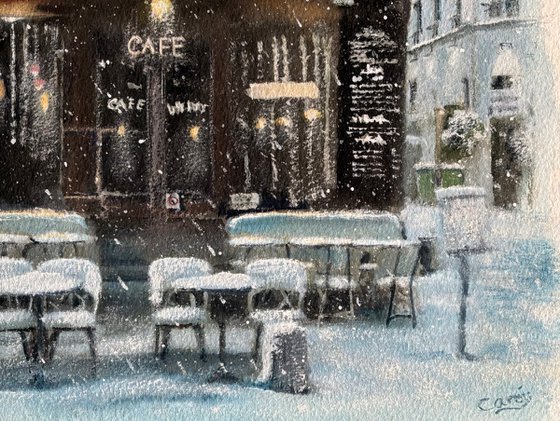 Le Consulat cafe winter