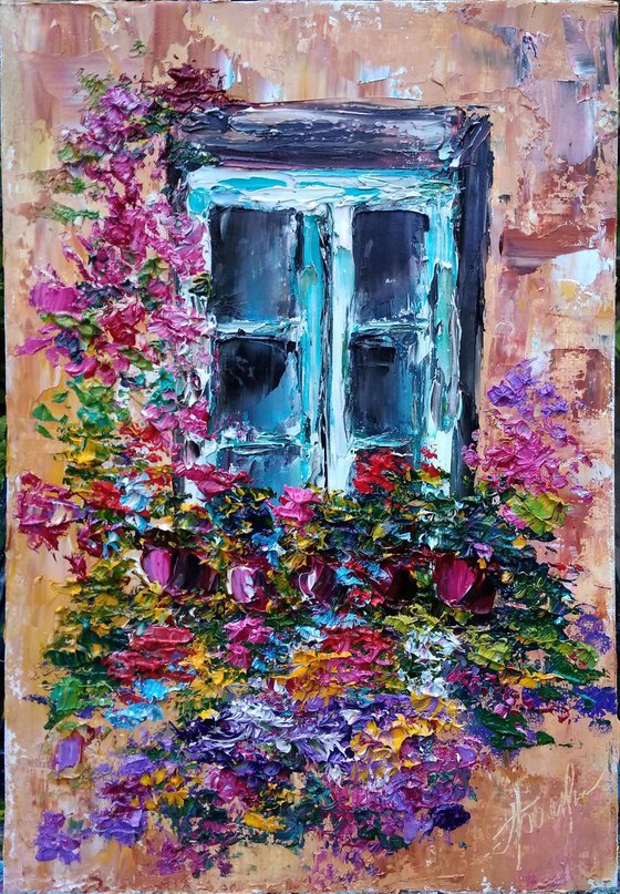 Window with Flowers