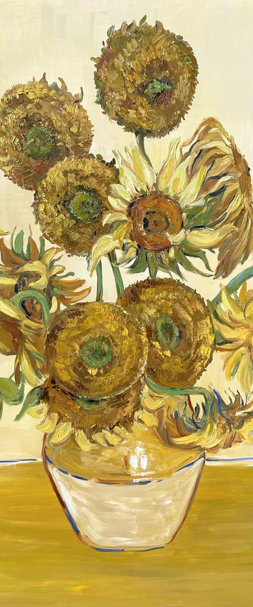 Sunflowers Inspired by Van Gogh by Tanya Stefanovich