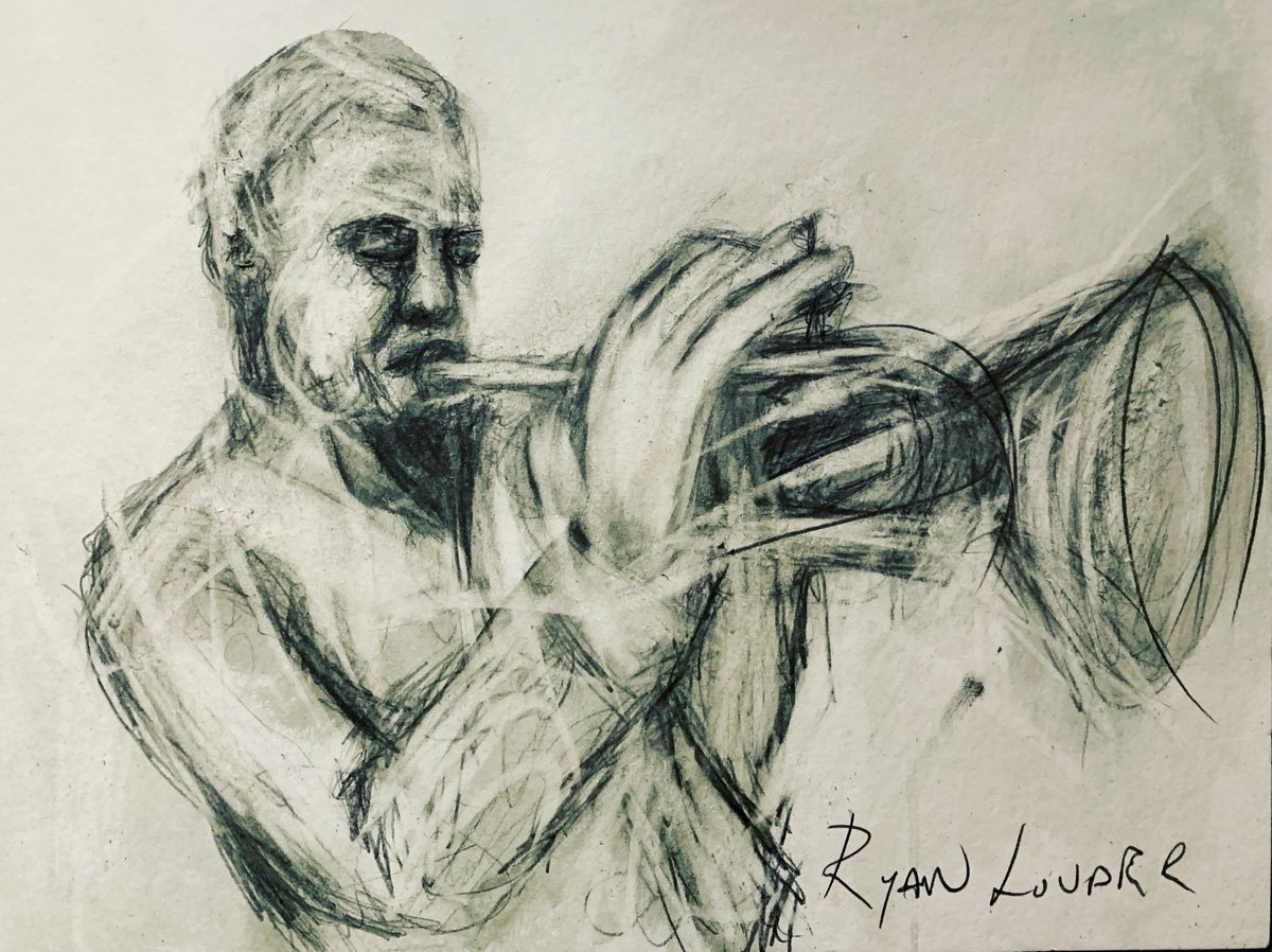 Trumpet Player by Ryan  Louder