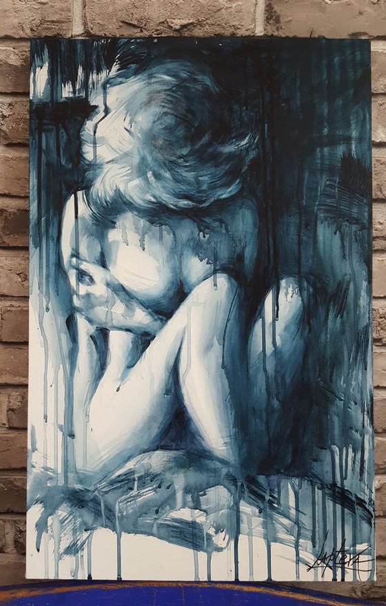 Nude girl - Abstract Painting, Nude woman, Art erotic