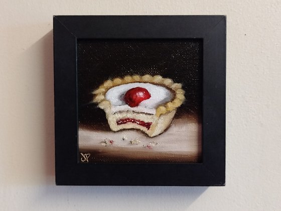 Little Cherry Bakewell tart still life