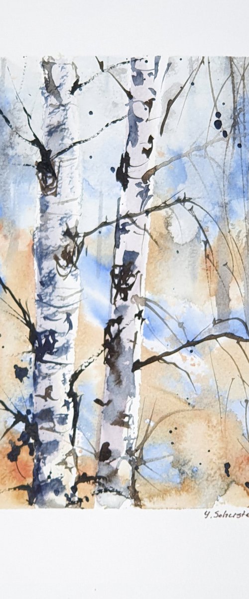 17/20 ORIGINAL WATERCOLOR p... by Yulia Schuster