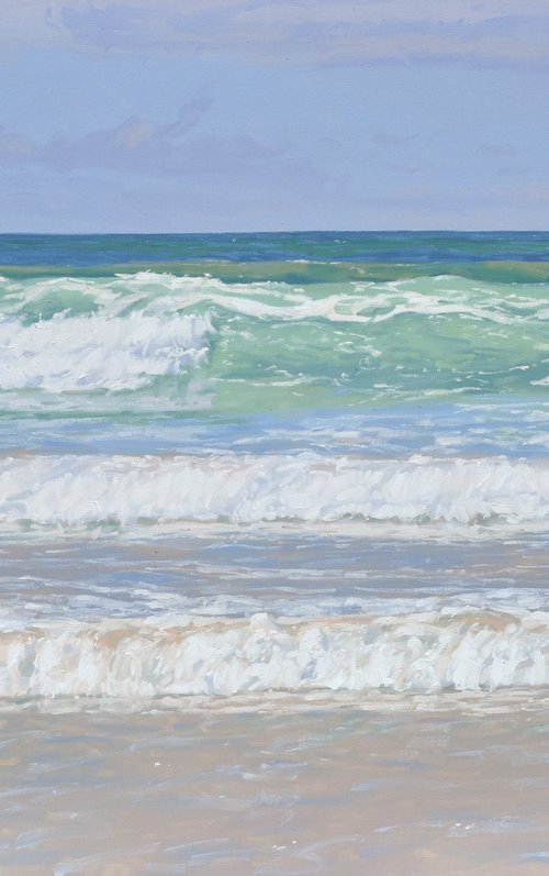 Waves in Brittany by ANNE BAUDEQUIN