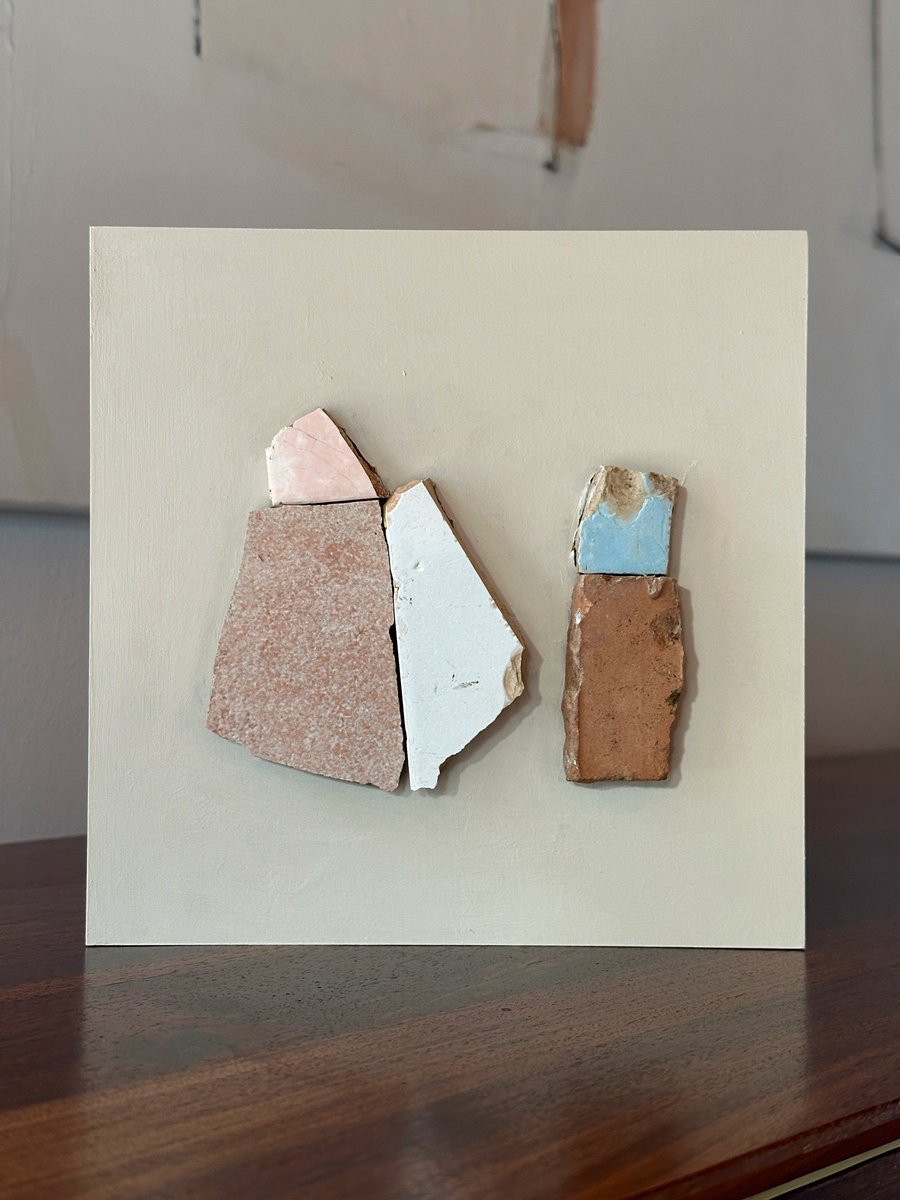 Abstract Painting By Andrea Reichhart, 8 X 8, Tales Of Tiles No.2, Original Artwork