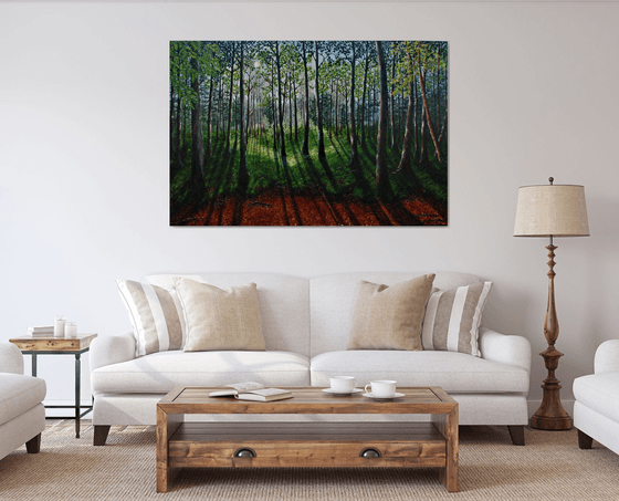 Into The Heart Of The Forest  100cm x 150cm