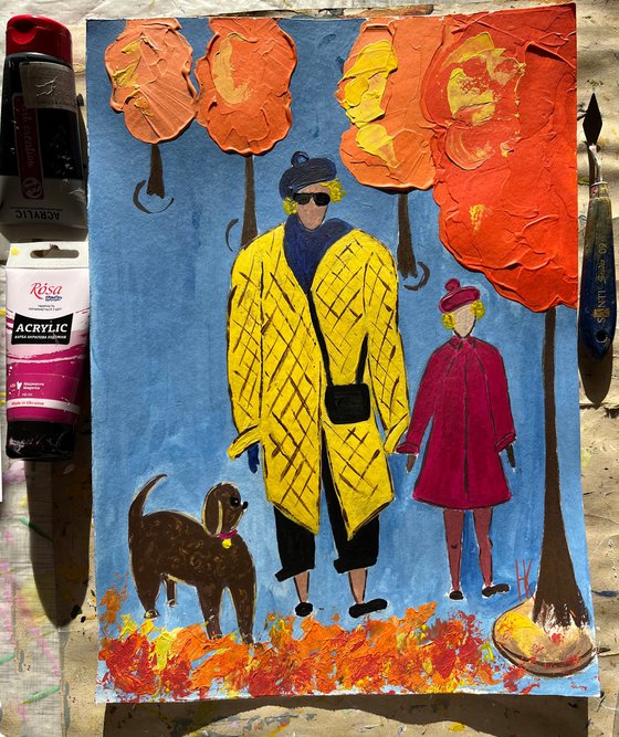 Walking with little Sofia