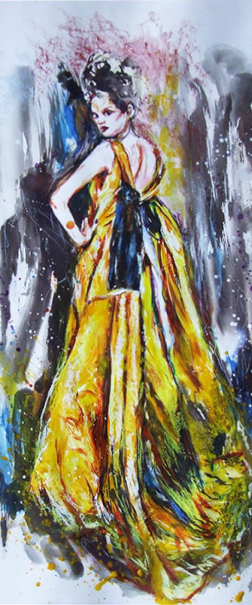 The yellow dress by Anna Sidi-Yacoub