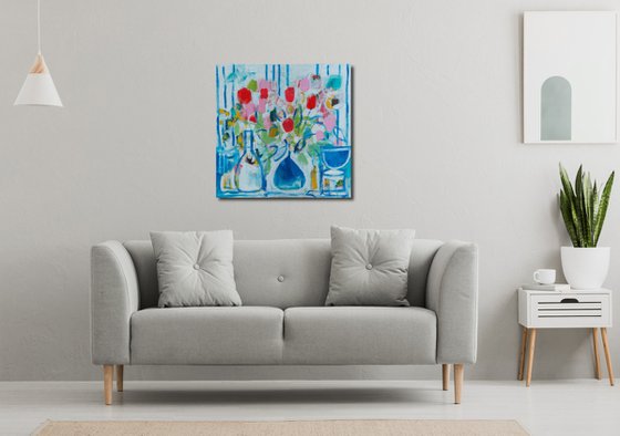 Still Life and Blue Vase II