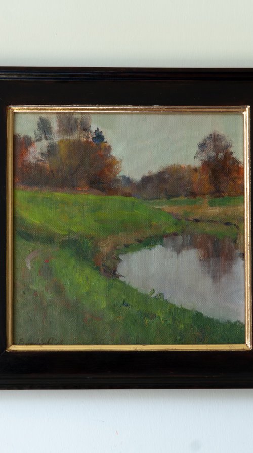 Silent Autumn - Original Oil Painting by Anastasia Borodina