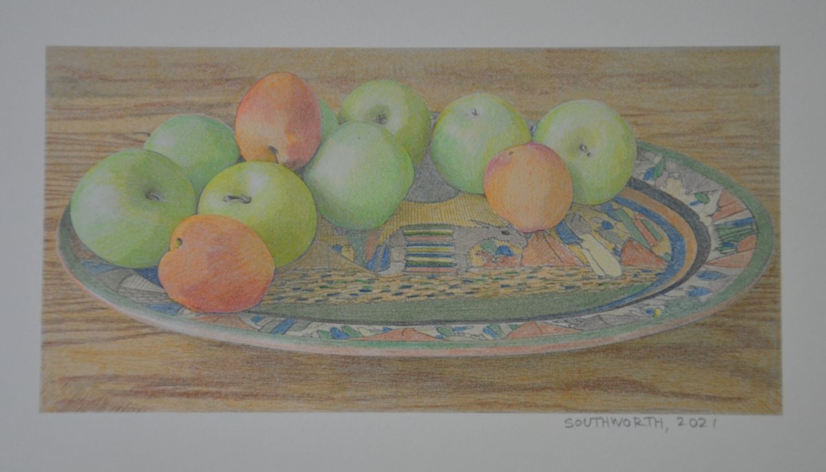 Small Still Life with Mexican Plate by Linda Southworth