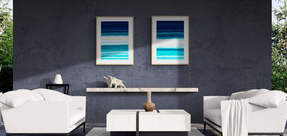Ocean Quiet. Diptych.