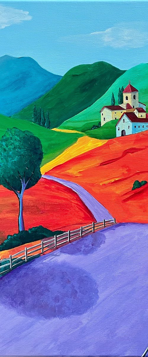 Road to the village by Ashot Petrosyan