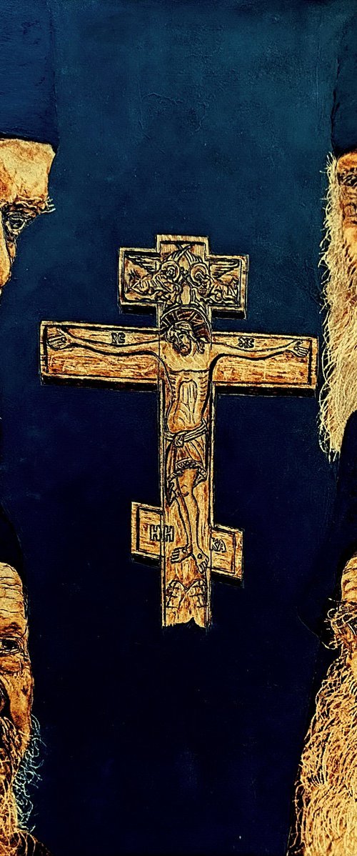 Holy Serbian Fathers by MILIS Pyrography