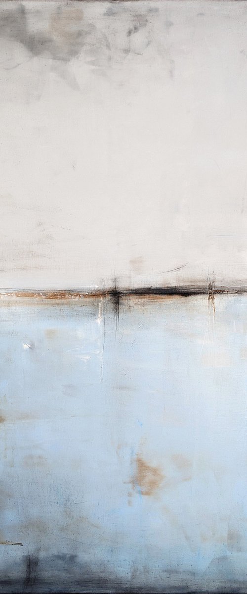 Gray with blue I by Maja Gajewska