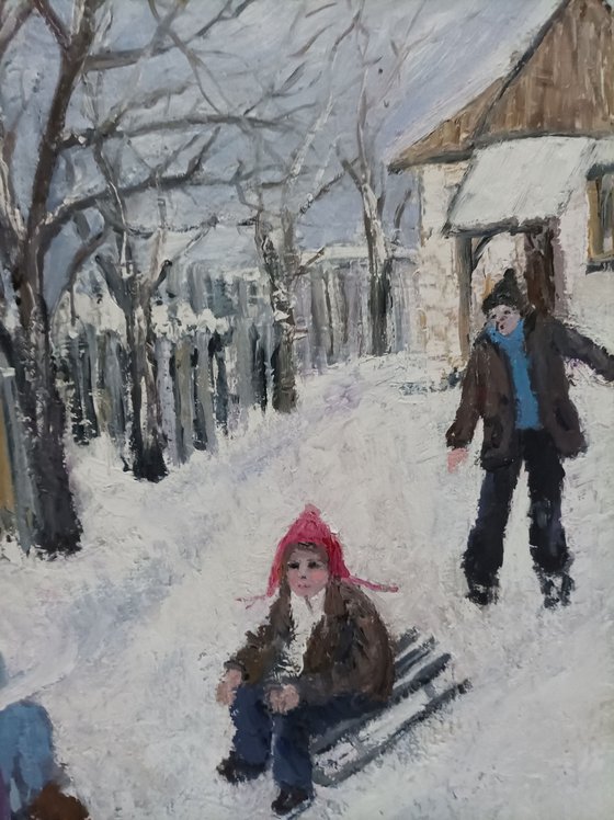 Winter on a street