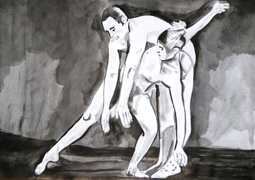Contemporary dance III / 42 x 29.7 cm by Alexandra Djokic