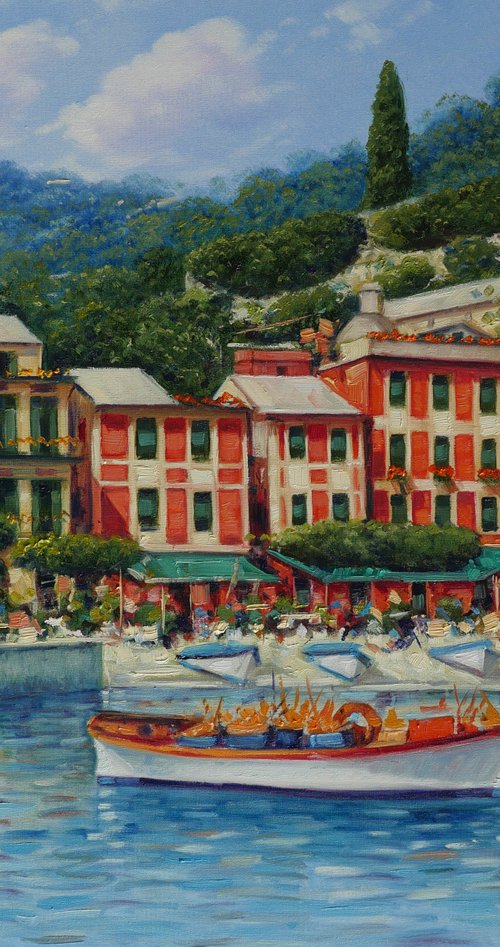 Portofino   50x40 cm by Claudio Ciardi