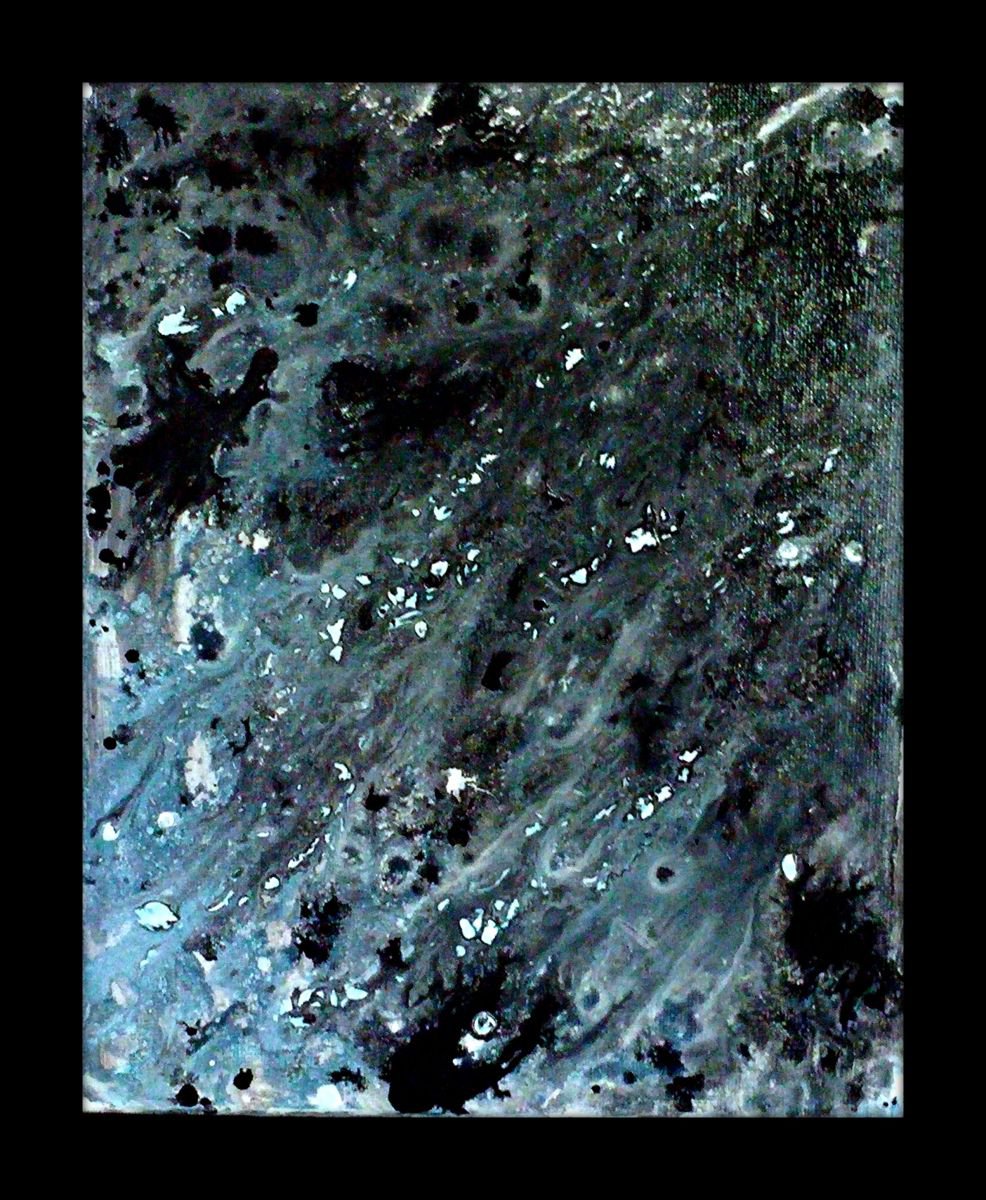 Microcosm // Abstract Painting // 8x10 Canvas by Jessica Sanders
