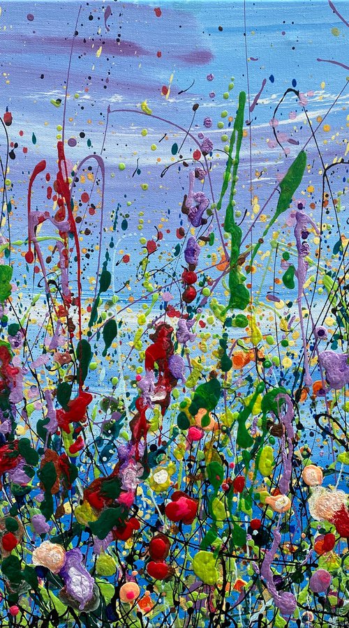 Pollock’s Garden  Commission by Lena Owens at OLena Art