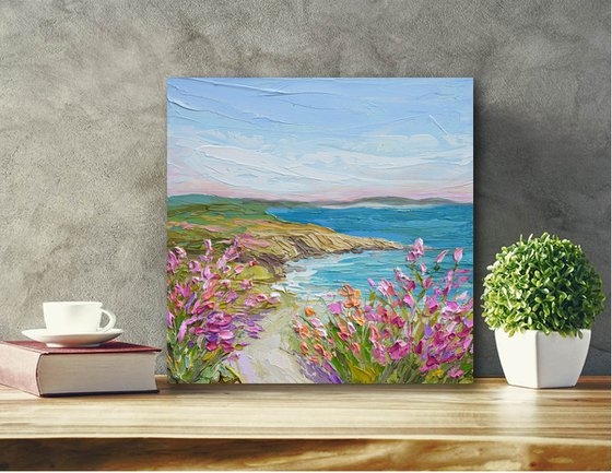 Coastal Blooms - Original Beach Painting
