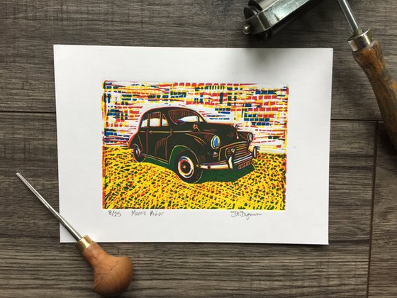 Morris Minor green shadow 8/25