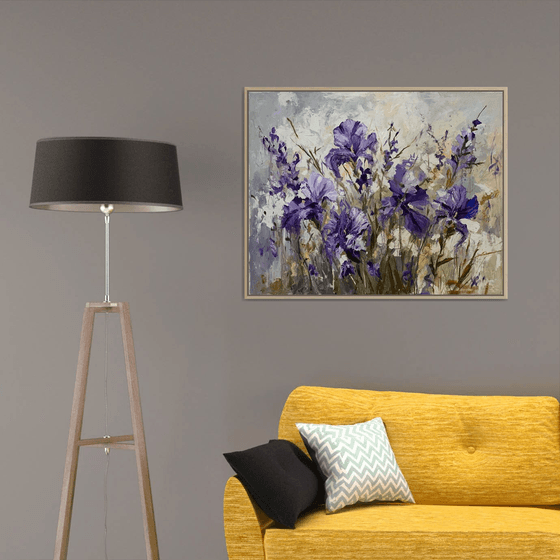 Lavender Breeze of irises.